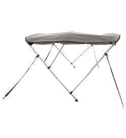 Toit bimini à 3 arceaux parois latérales 183x(137-152)x137 cm