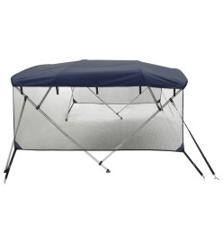 Toit bimini à 4 arceaux parois en maille 243x(230-244)x137 cm