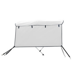 Toit bimini à 3 arceaux parois latérales 183x(154-167)x137 cm