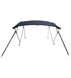 Toit bimini à 4 arceaux parois en maille 243x(185-198)x137 cm