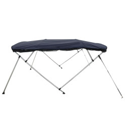 Toit bimini à 4 arceaux parois en maille 243x(185-198)x137 cm