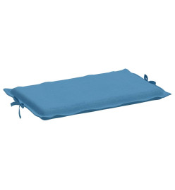 Coussin de chaise longue bleu mélangé 186x58x3 cm tissu