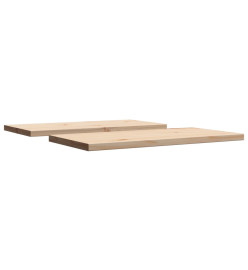 Dessus de table 2 pcs 70x35x2,5cm rectangulaire bois pin massif