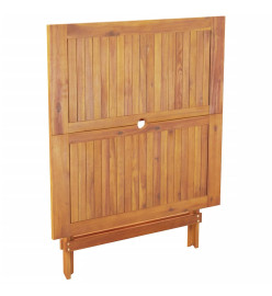 Ensemble à manger de jardin 5 pcs taupe tissu et bois massif