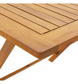 Ensemble à manger de jardin 5 pcs taupe tissu et bois massif