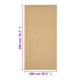 Tapis Sisal naturel 100x200 cm