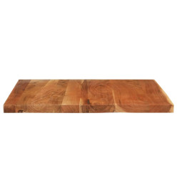 Dessus de table 100x80x2,5cm rectangulaire bois massif d'acacia