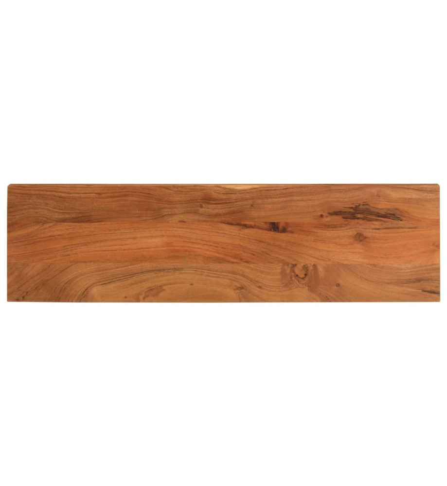 Dessus de table 110x20x2,5cm rectangulaire bois massif d'acacia