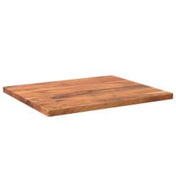 Dessus de table 60x50x3,8 cm rectangulaire bois massif d'acacia