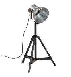 Lampe de bureau 25 W argent vintage 35x35x65/95 cm E27