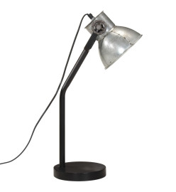 Lampe de bureau 25 W argent vintage 17x17x60 cm E27