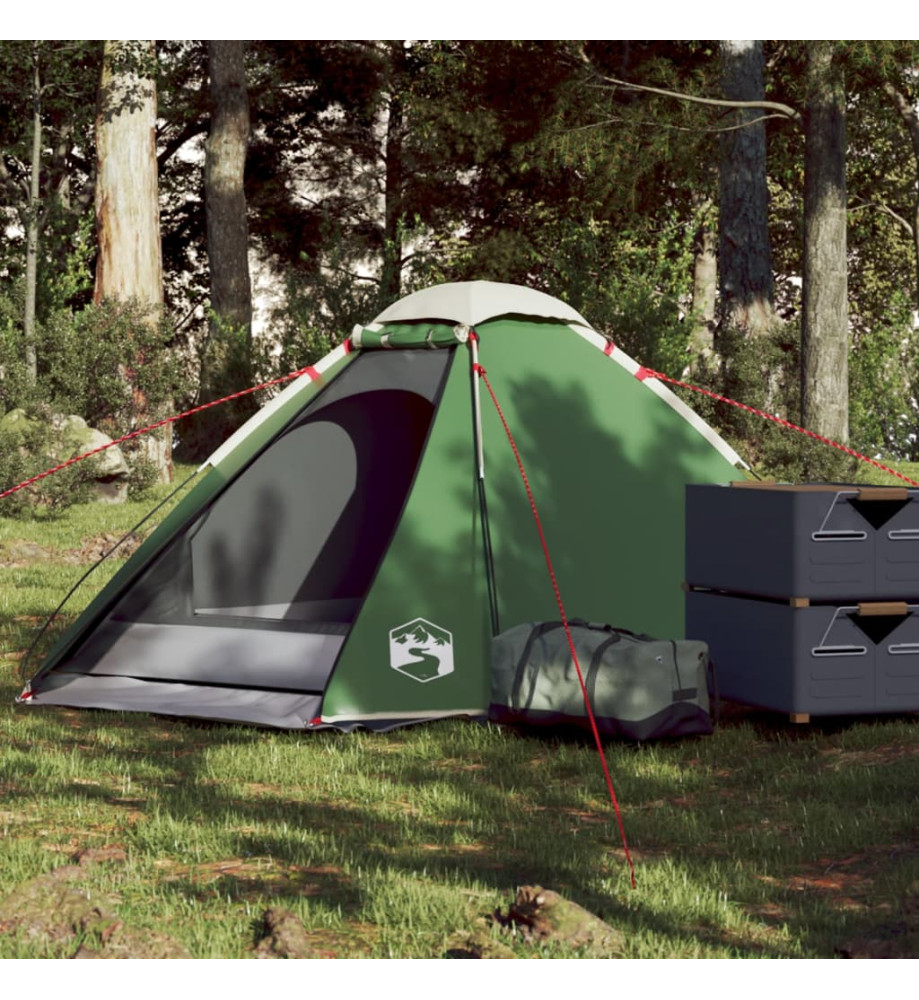 Tente de camping à dôme 2 personne vert imperméable