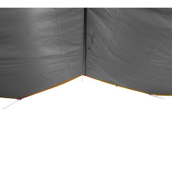 Bâche de camping gris et orange 360x294 cm imperméable