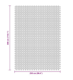 Tapis de sol de camping bleu 3x2,5 m