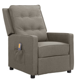 Fauteuil de massage Gris clair Tissu