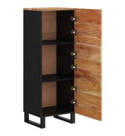 Buffet avec 3 portes 40x33x110 cm bois massif d'acacia et fer