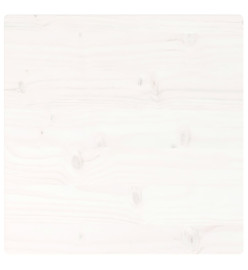 Dessus de table blanc 60x60x2,5 cm bois de pin massif