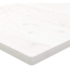 Dessus de table blanc 60x60x2,5 cm bois de pin massif