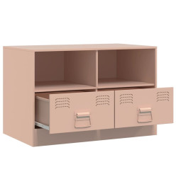 Meubles TV 2 pcs rose 67x39x44 cm acier