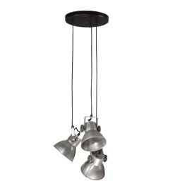 Lampe suspendue 25 W argent vintage 30x30x100 cm E27