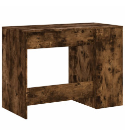 Bureau chêne fumé 102x50x75 cm bois d'ingénierie