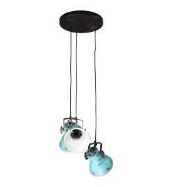 Lampe suspendue 25 W bleu délavé 30x30x100 cm E27