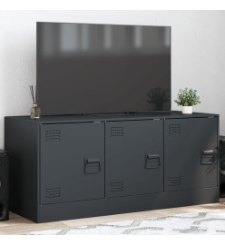 Meuble TV anthracite 99x39x44 cm acier