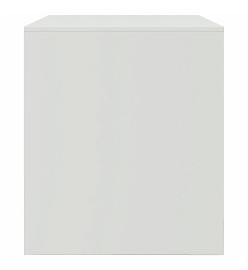 Meubles TV 2 pcs blanc 67x39x44 cm acier