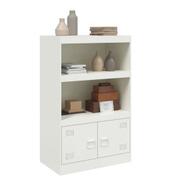 Buffet blanc 67x39x107 cm acier