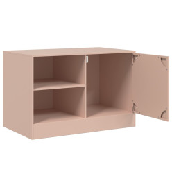 Meuble TV rose 67x39x44 cm acier