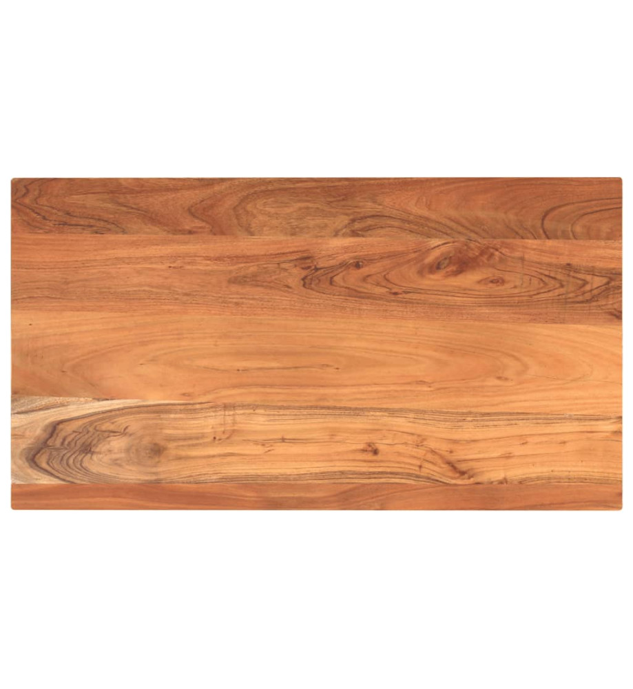 Dessus de table 110x70x3,8cm rectangulaire bois massif d'acacia