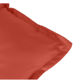 Coussins de chaise à dossier haut lot de 6 rouge mélangé tissu