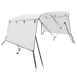 Toit bimini à 4 arceaux parois latérales 243x(200-213)x137 cm