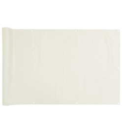 Écran d'intimité de jardin blanc 400x75 cm PVC