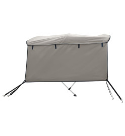 Toit bimini à 3 arceaux parois latérales 183x(154-167)x137 cm