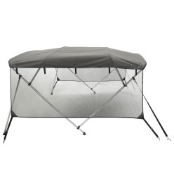 Toit bimini à 4 arceaux parois en maille 243x(230-244)x137 cm