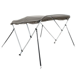 Toit bimini à 4 arceaux parois latérales 243x(185-198)x137 cm