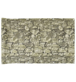 Écran d'intimité de jardin aspect pierre gris 700x75 cm PVC