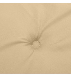 Coussins de chaise à dossier haut lot de 4 beige mélangé tissu