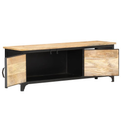 Meuble TV 120x30x40 cm Bois massif de manguier