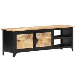 Meuble TV 120x30x40 cm Bois massif de manguier