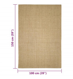 Tapis en sisal pour griffoir 100x150 cm