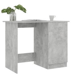 Bureau Gris béton 100 x 50 x 76 cm Aggloméré