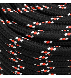 Corde de bateau Noir 16 mm 100 m Polypropylène