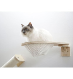 Kerbl Mur d'escalade pour chats Andes 52x40x32 cm Naturel et blanc