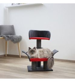 Kerbl Arbre à chats Lounge Deluxe Gris et rouge 81548