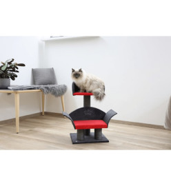 Kerbl Arbre à chats Lounge Deluxe Gris et rouge 81548