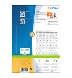 HERMA Étiquettes permanentes PREMIUM A4 70x36 mm 100 Feuilles