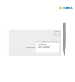 HERMA Étiquettes permanentes PREMIUM A4 97x42,3 mm 100 Feuilles