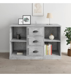 Buffet gris béton 104,5x35,5x67,5 cm bois d'ingénierie